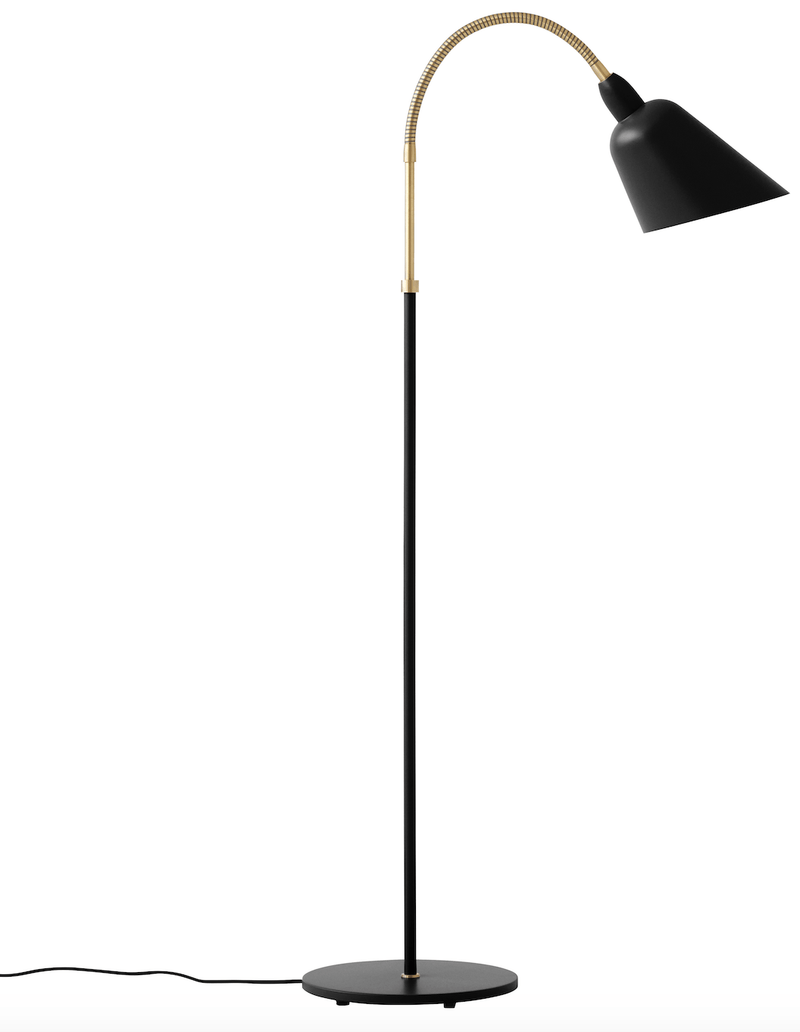 Bellevue AJ7 Floor Lamp - &Tradition - Floor Lamps - Black & Brass - Not UL Listed - HORNE