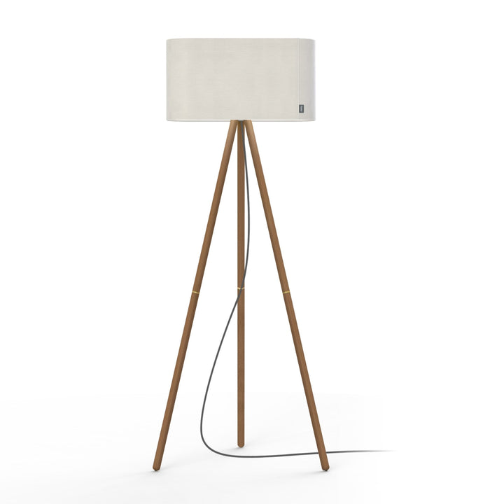 Belmont Floor Lamp - Pablo Designs - Floor Lamps - White - Walnut - HORNE