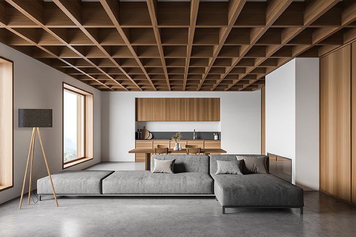 Belmont Floor Lamp - Pablo Designs - Floor Lamps - Charcoal - Oak - HORNE