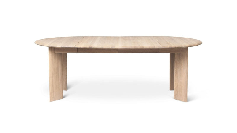 Bevel Table Extendable - Ferm Living - Tables + Desks - White Oiled Oak - Two Extensions - HORNE