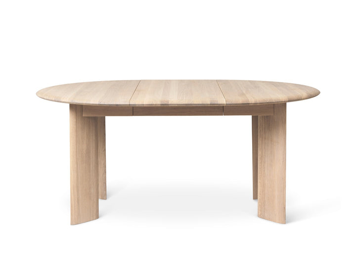 Bevel Table Extendable - Ferm Living - Tables + Desks - White Oiled Oak - One Extension - HORNE