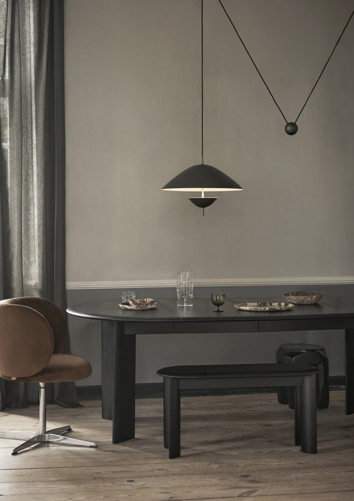 Bevel Table Extendable - Ferm Living - Tables + Desks - White Oiled Oak - Two Extensions - HORNE