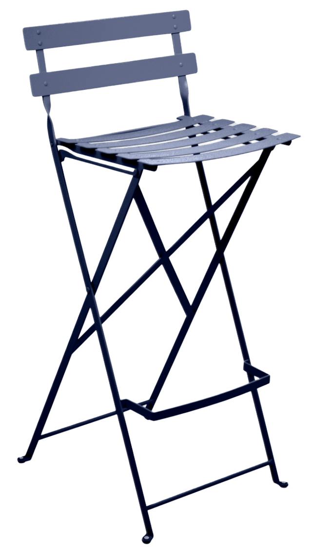 Bistro Bar Stool - Set of 2 - Fermob - Outdoor Furniture - Black Cherry - HORNE