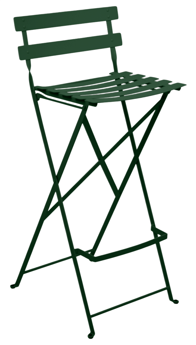 Bistro Bar Stool - Set of 2 - Fermob - Outdoor Furniture - Black Cherry - HORNE