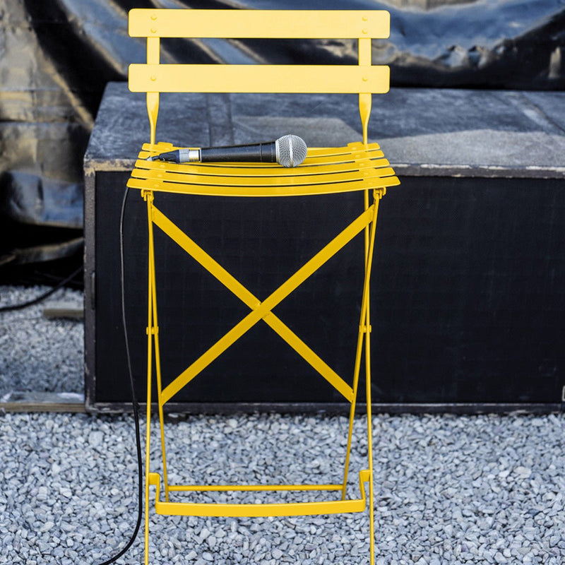 Bistro Bar Stool - Set of 2 - Fermob - Outdoor Furniture - Black Cherry - HORNE