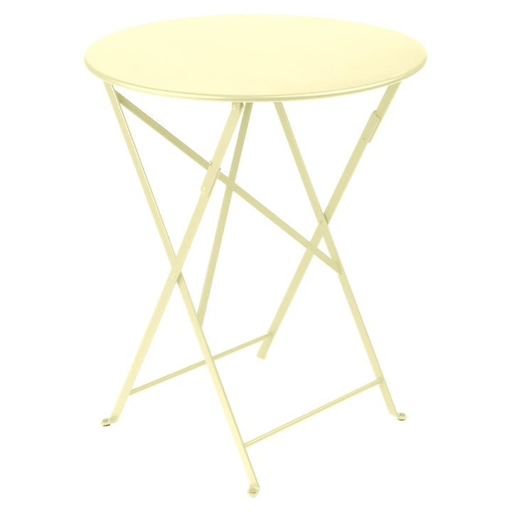 Bistro Round Folding Table - 24" - Fermob - Outdoor Furniture - Frosted Lemon - HORNE