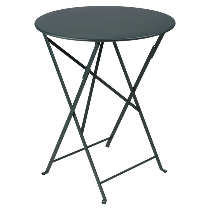 Bistro Round Folding Table - 24" - Fermob - Outdoor Furniture - Cedar Green - HORNE