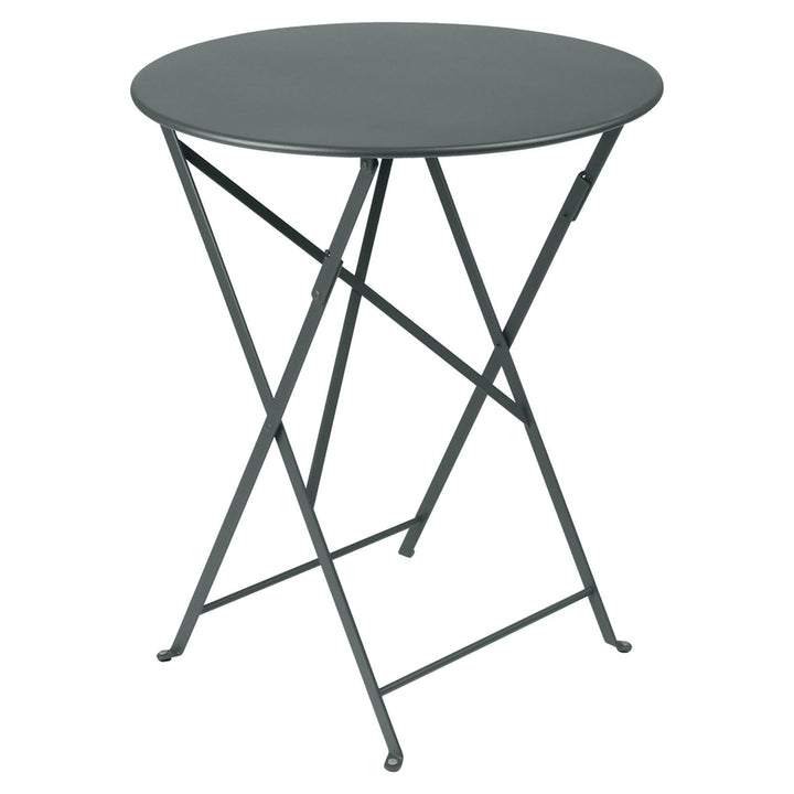 Bistro Round Folding Table - 24" - Fermob - Outdoor Furniture - Storm Grey - HORNE