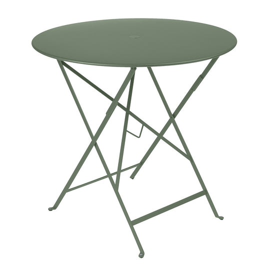 Bistro Round Folding Table - 30" w/Umbrella Hole - Fermob - Outdoor Furniture - Cactus - HORNE