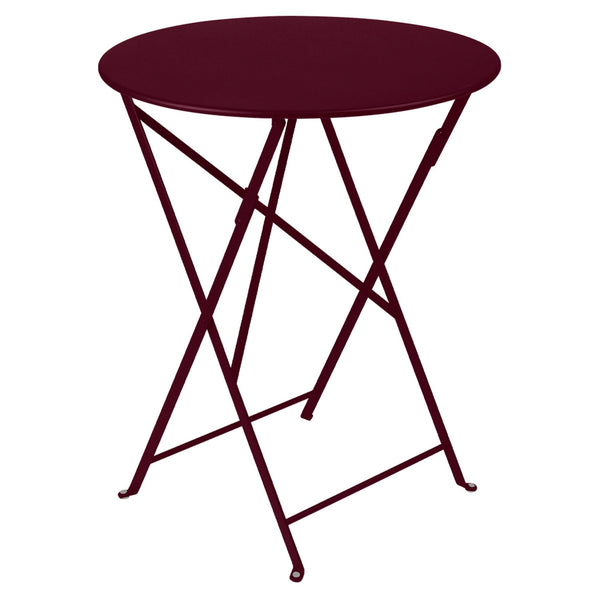 Bistro+ Round Table - 24" - Fermob - Outdoor Furniture - Black Cherry - HORNE