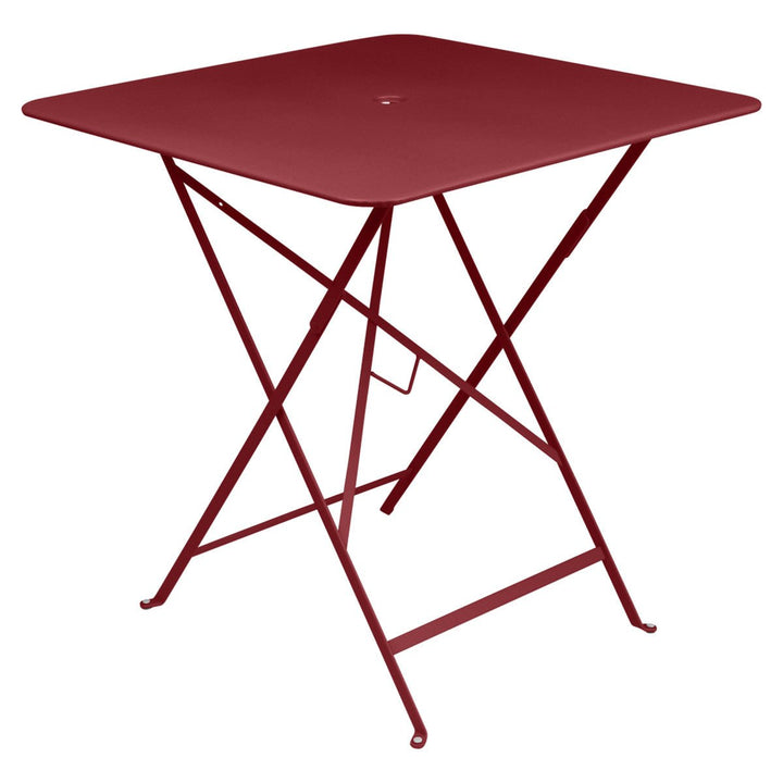 Bistro Square Folding Table - 28" x 28" - Fermob - Outdoor Furniture - Chili Red - HORNE