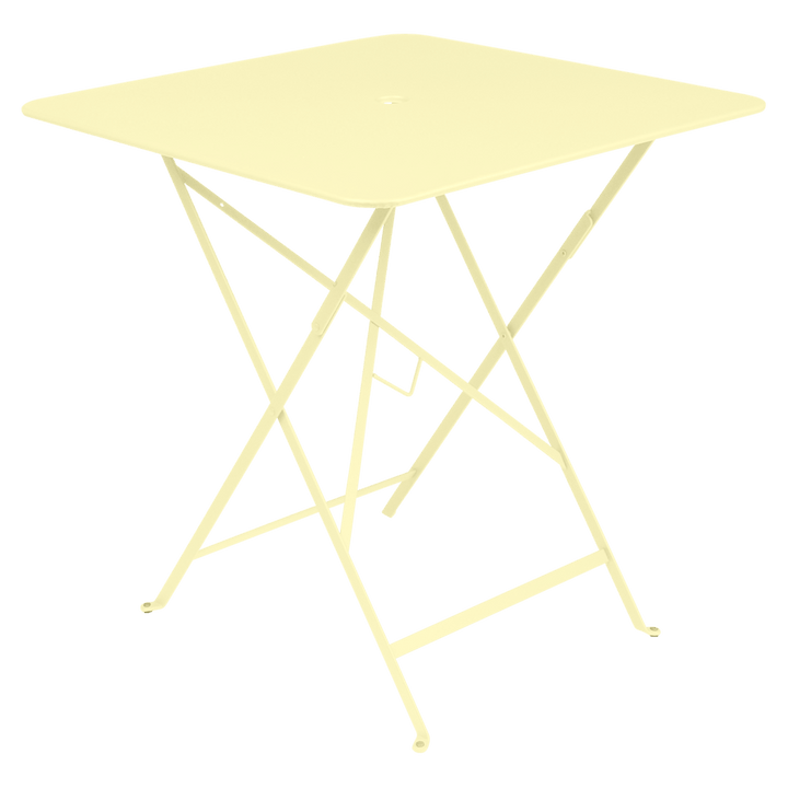 Bistro Square Folding Table - 28" x 28" - Fermob - Outdoor Furniture - Frosted Lemon - HORNE
