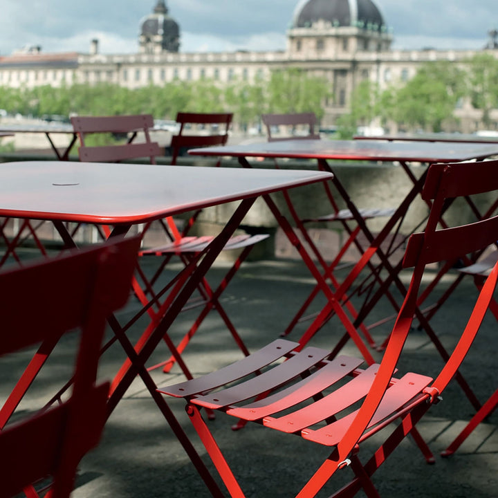 Bistro Square Folding Table - 28" x 28" - Fermob - Outdoor Furniture - Nutmeg - HORNE