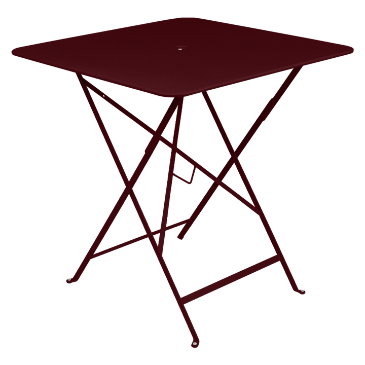 Bistro Square Folding Table - 28" x 28" - Fermob - Outdoor Furniture - Black Cherry - HORNE