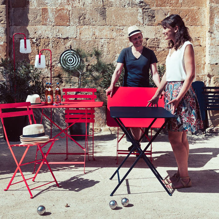 Bistro Table - 30" x 22" - Fermob - Outdoor Furniture - Lapilli Grey - HORNE