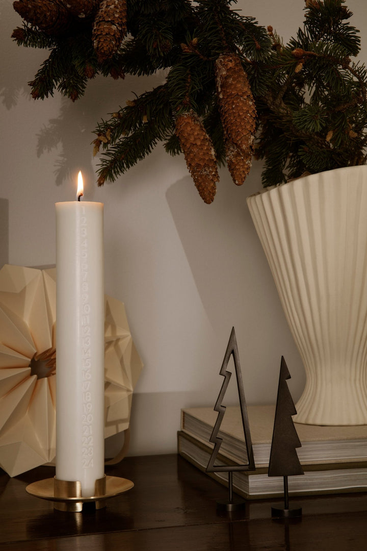 Block Candle Holder - Ferm Living - Candle Holders - Brass - HORNE
