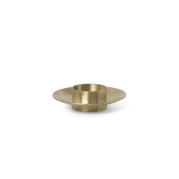 Block Candle Holder - Ferm Living - Candle Holders - Brass - HORNE