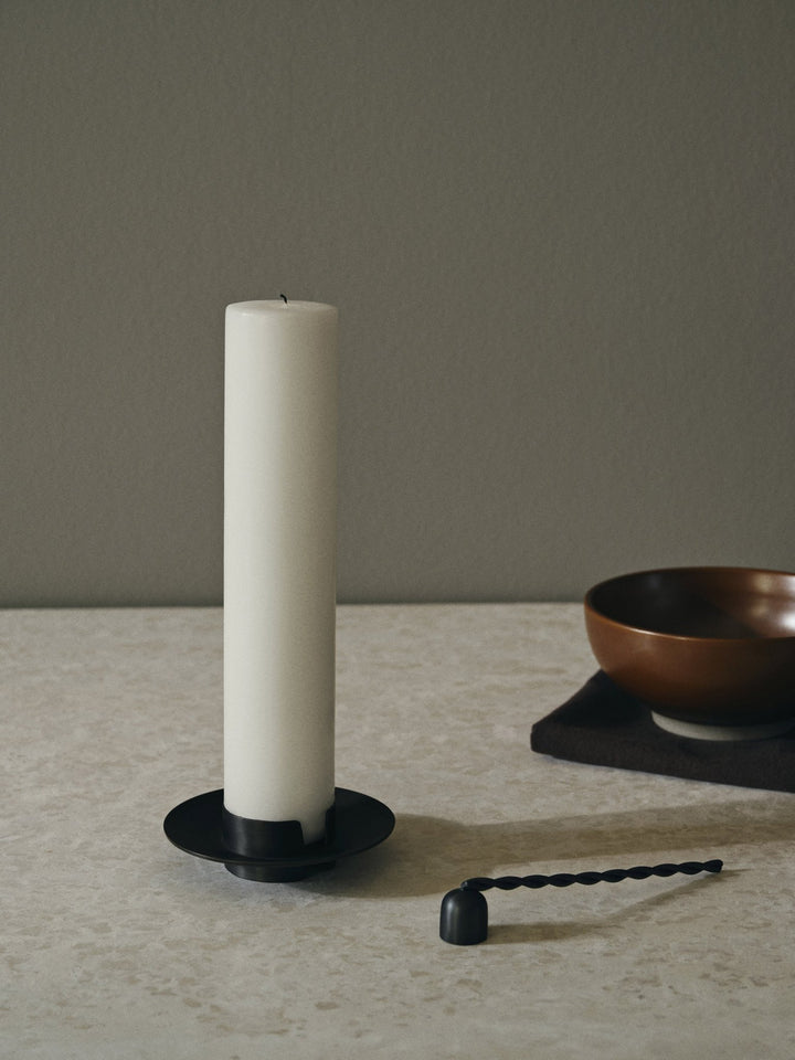 Block Candle Holder - Ferm Living - Candle Holders - Brass - HORNE
