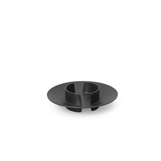 Block Candle Holder - Ferm Living - Candle Holders - Black Brass - HORNE