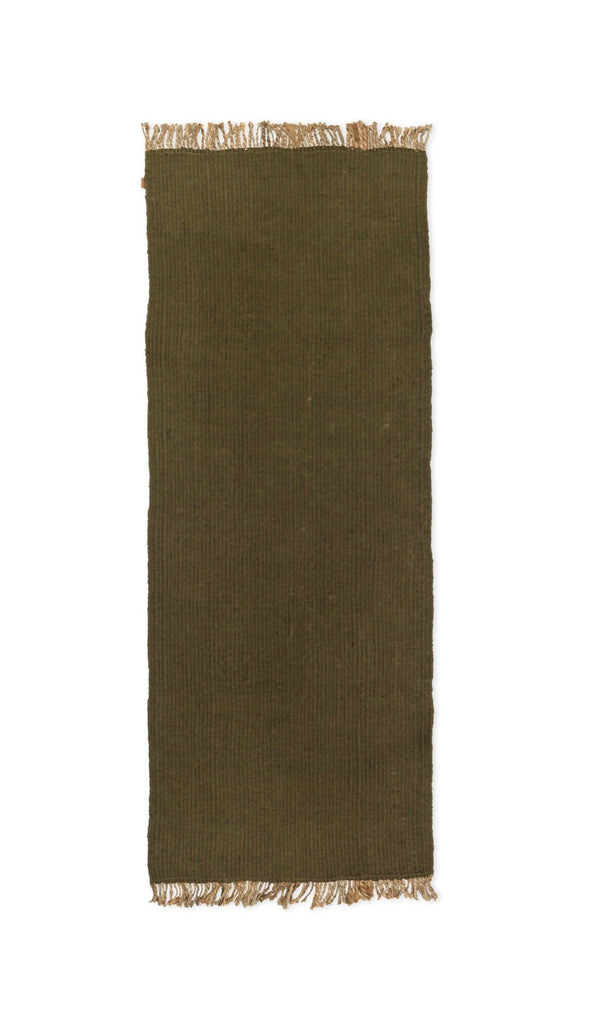 Block Runner - Ferm Living Rugs - Olive - HORNE
