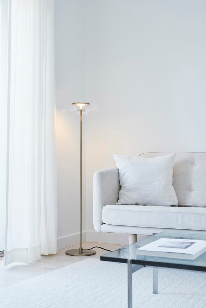 Blossi Floor Lamp - Nuura - Floor Lamps - Black/Opal White - HORNE