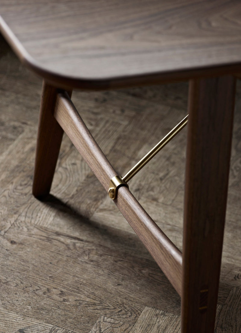 BM1160 Hunting Table - Carl Hansen & Son - Tables + Desks - Oiled Walnut - Stainless Steel - HORNE