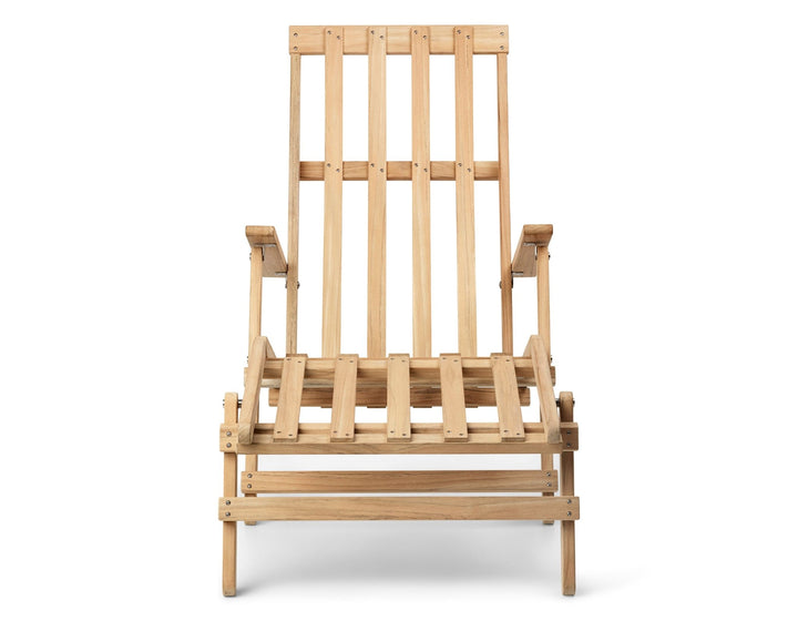 BM5565 Extended Deck Chair - Carl Hansen & Son - Chairs - Add Heritage Papyrus Cushion - HORNE