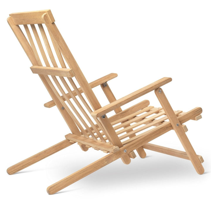 BM5568 Deck Chair - Carl Hansen & Son - Chairs - Add Heritage Papyrus Cushion - HORNE