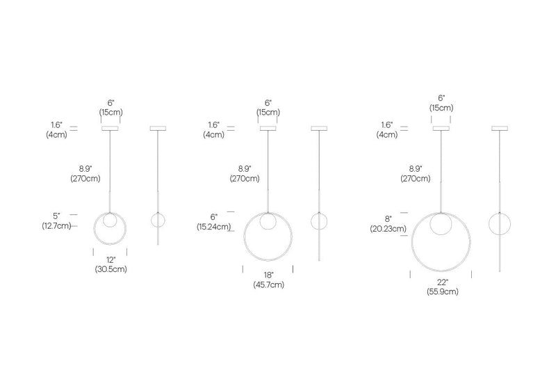 Bola Halo Pendant - Pablo Designs - Pendants - 12