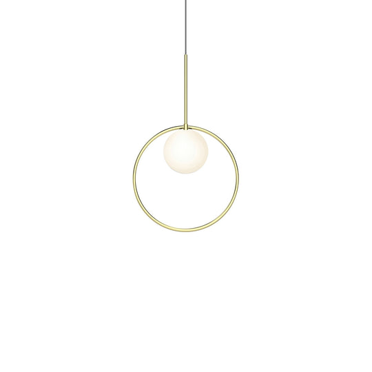 Bola Halo Pendant - Pablo Designs - Pendants - 12"dia Shade - Brass - HORNE