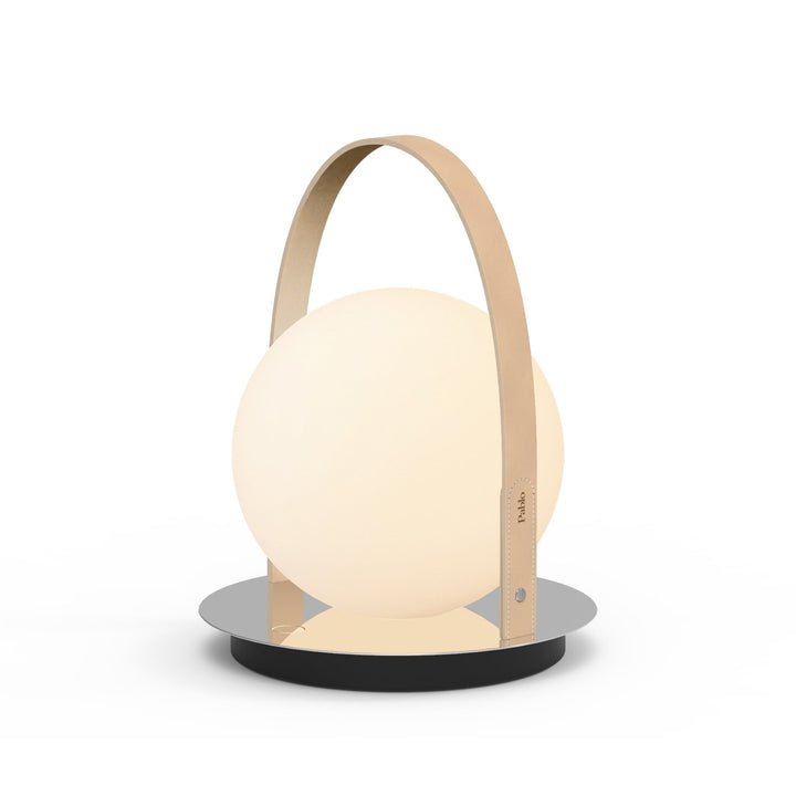 Bola Lantern - Pablo Designs - Outdoor Lights - Tan/Chrome - HORNE