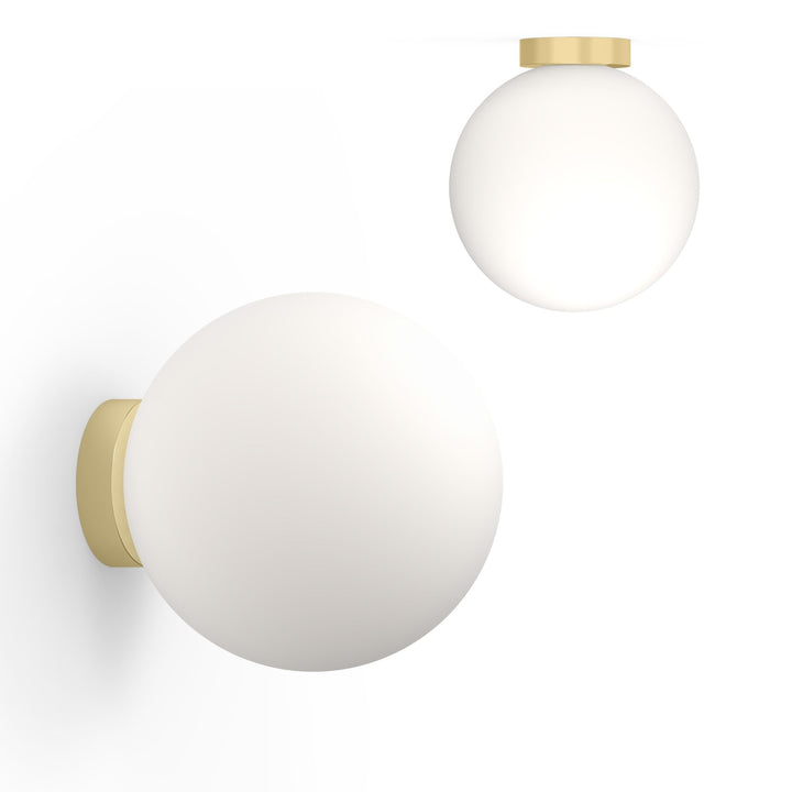 Bola Sphere Flush - Pablo Designs - Wall Sconces - 12" - Brass - HORNE