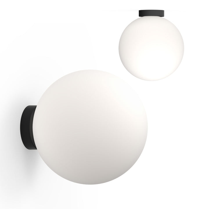 Bola Sphere Flush - Pablo Designs - Wall Sconces - 16" - Matte Black - HORNE