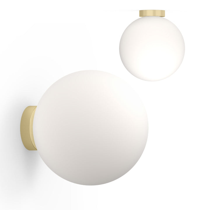 Bola Sphere Flush - Pablo Designs - Wall Sconces - 16" - Brass - HORNE