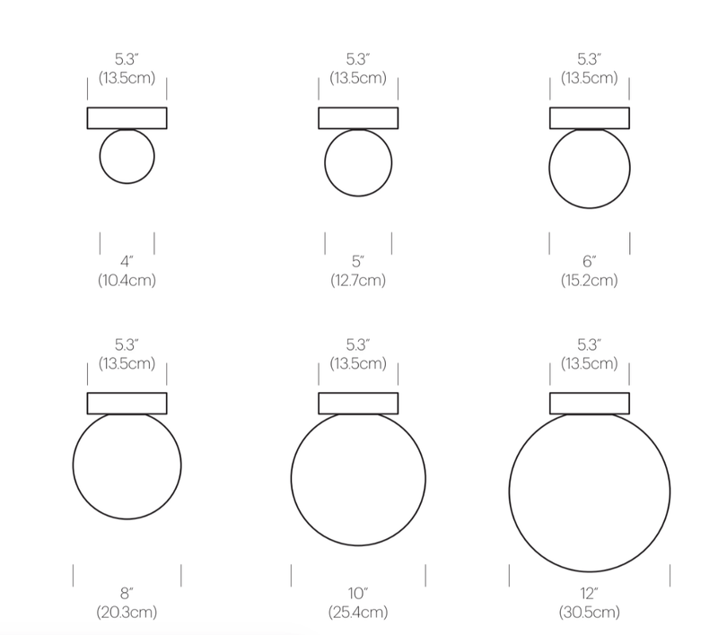 Bola Sphere Flush - Pablo Designs - Wall Sconces - 4