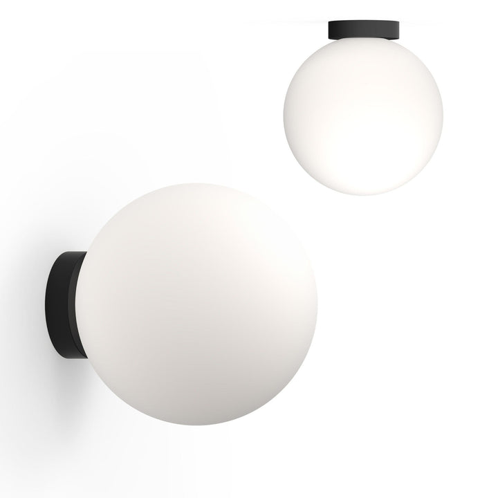 Bola Sphere Flush - Pablo Designs - Wall Sconces - 12" - Matte Black - HORNE