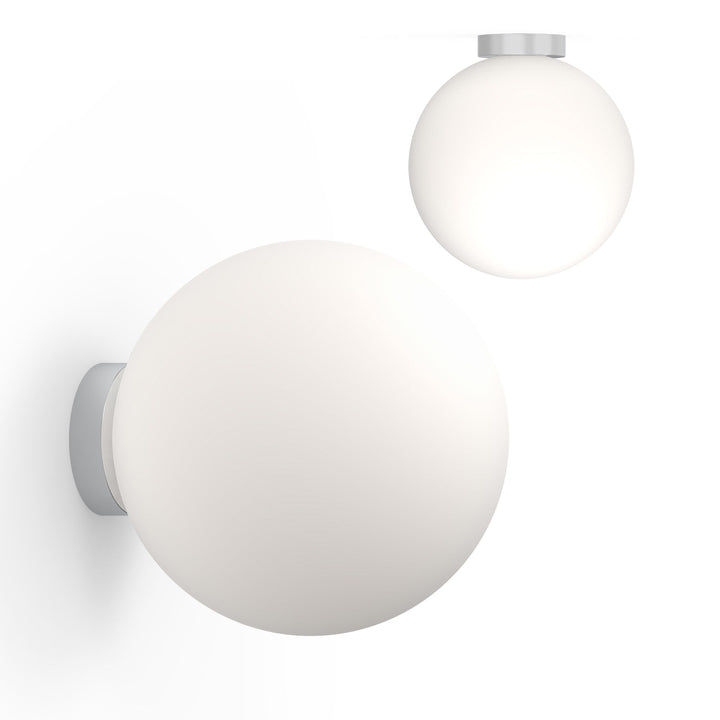 Bola Sphere Flush - Pablo Designs - Wall Sconces - 16" - Chrome - HORNE