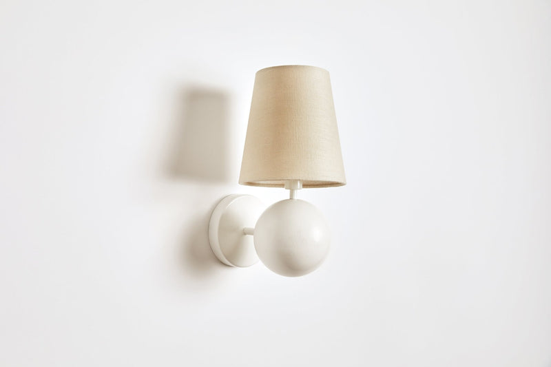 Bole Wall Light - Workstead - Wall Sconces - White Enamel - Hardwired with Integrated Dimmer - HORNE