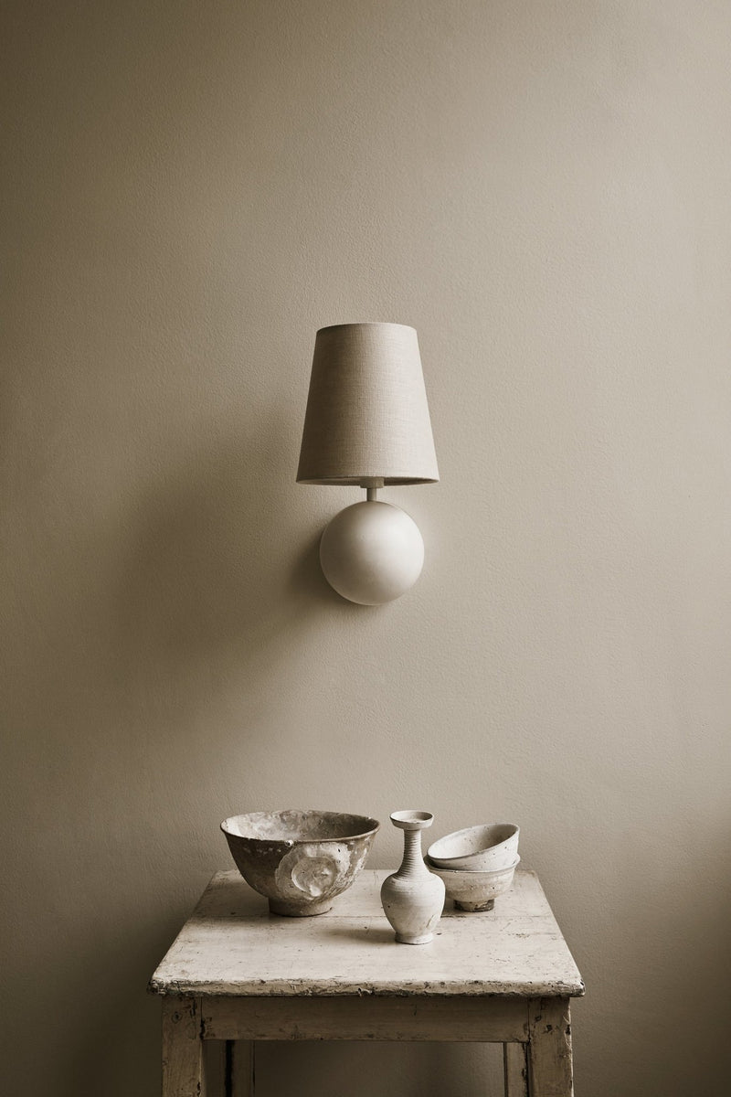 Bole Wall Light - Workstead - Wall Sconces - White Enamel - Hardwired with Integrated Dimmer - HORNE