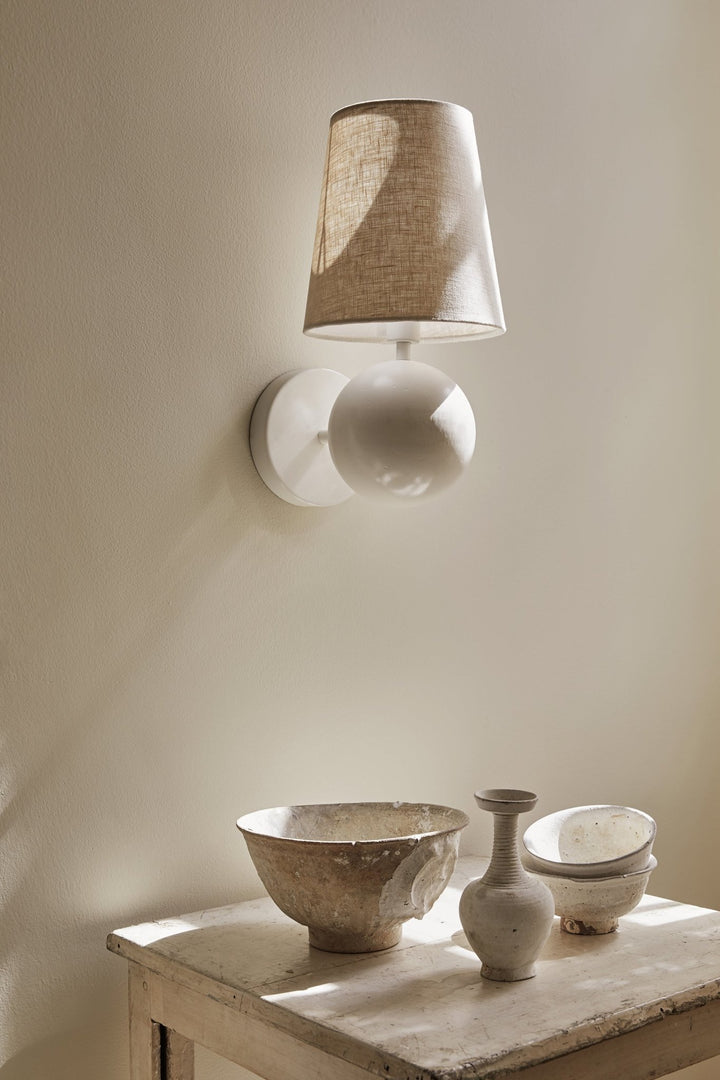 Bole Wall Light - Workstead - Wall Sconces - Black Enamel - Hardwired with Integrated Dimmer - HORNE
