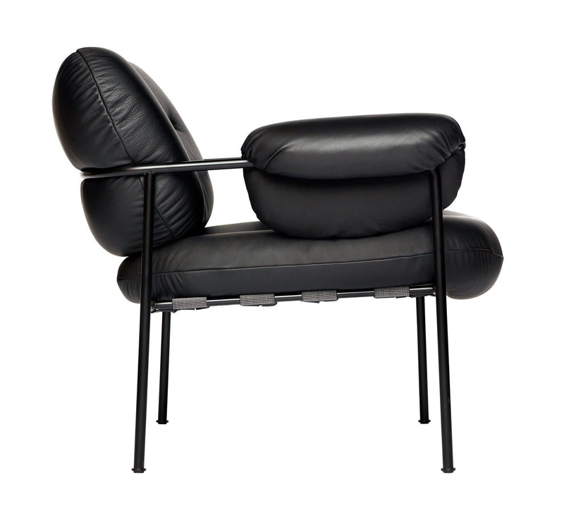 Bollo Armchair - Fogia - Chairs - Vintage - Cognac Leather - White - HORNE