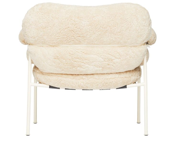 Bollo Armchair - Fogia - Chairs - Vintage - Cognac Leather - White - HORNE
