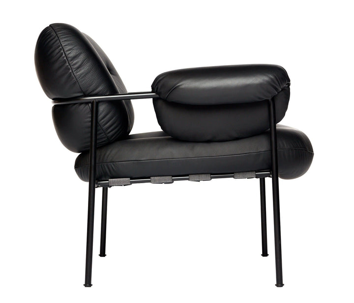 Bollo Armchair - Fogia - Chairs - Vintage - Cognac Leather - White - HORNE