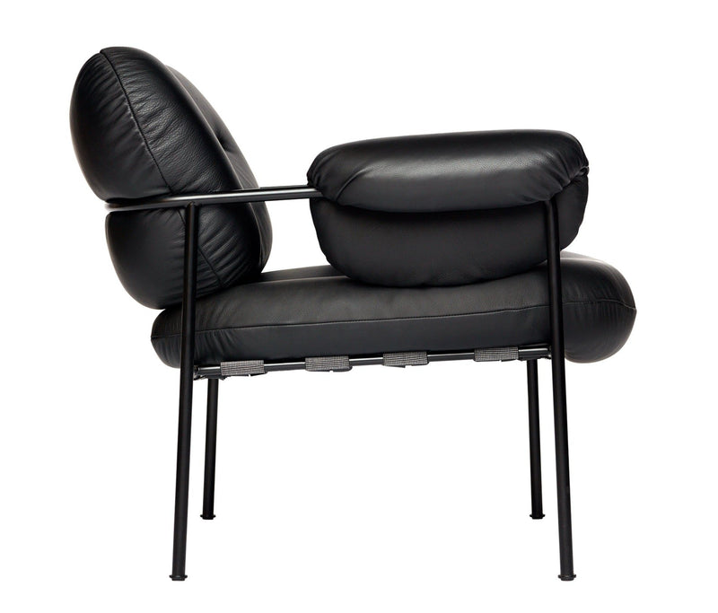 Bollo Armchair - Fogia - Chairs - Vintage - Cognac Leather - White - HORNE