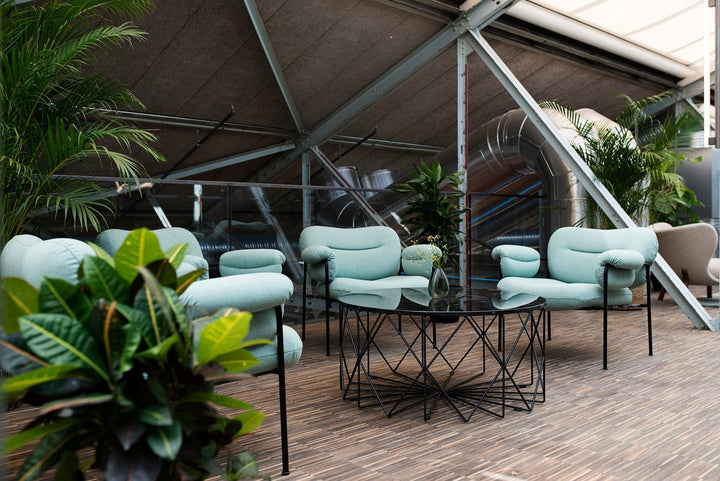 Bollo Armchair - Fogia - Chairs - Vintage - Cognac Leather - White - HORNE