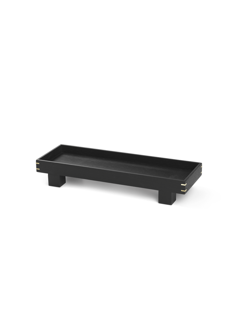 Bon Wooden Tray - Ferm Living - Serveware - Black - X Small - HORNE
