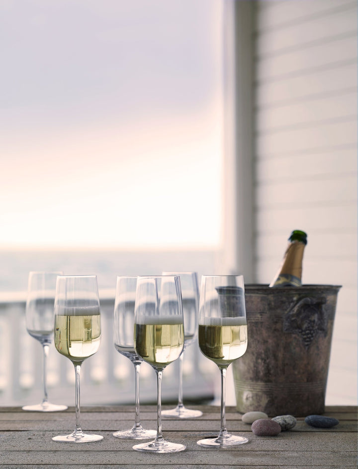 Bouquet Champagne Glass - Set of 6 - Holmegaard - Wine + Champagne Glasses - HORNE