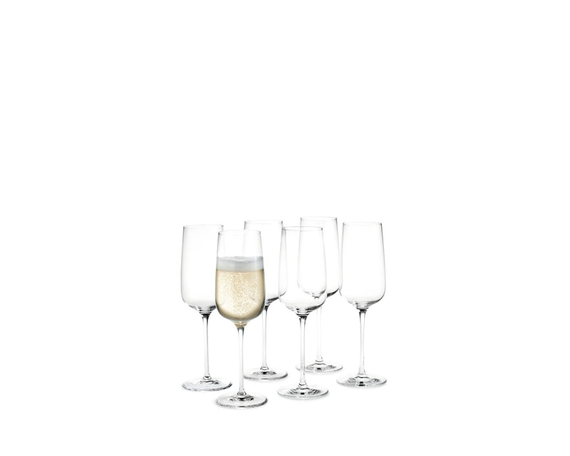 Bouquet Champagne Glass - Set of 6 - Holmegaard - Wine + Champagne Glasses - HORNE