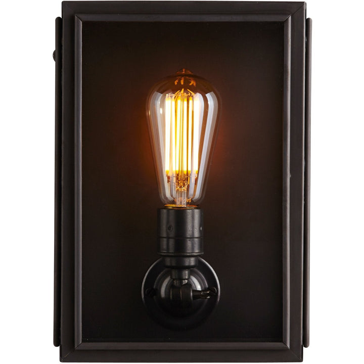 Box Wall Light - External Glass - Davey Lighting - Outdoor Lights - Small - HORNE