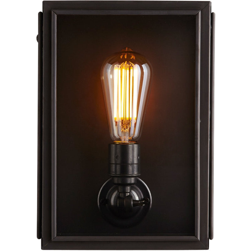 Box Wall Light - External Glass - Medium